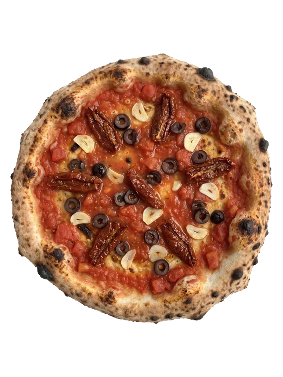 Ready-topped pizza